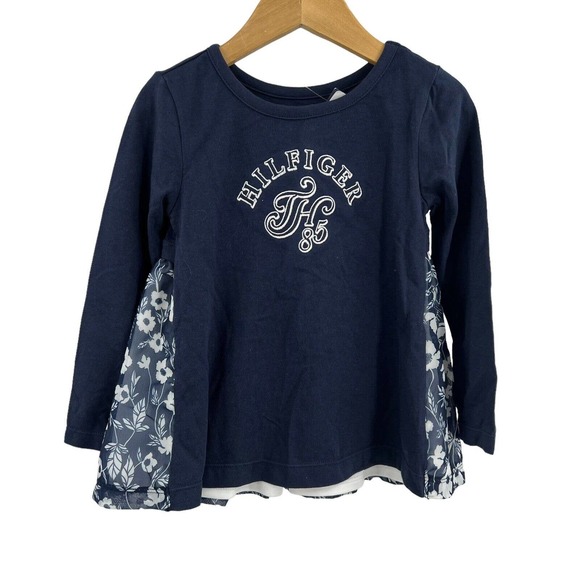 Tommy Hilfiger Jersey and Georgette Floral Tunic 3T New - Picture 1 of 5